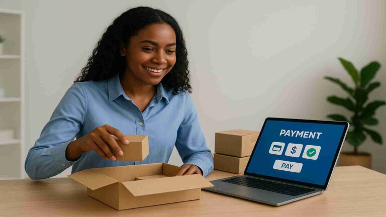 AI eCommerce Kenya digital shopping automation illustration