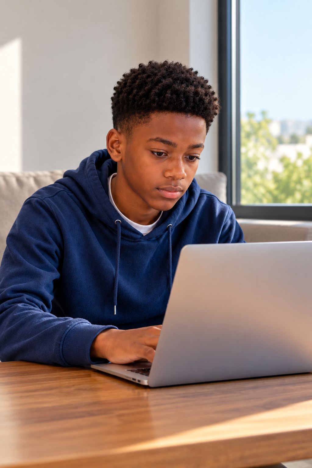 Grade 10 learner exploring practical computer applications